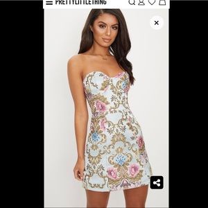 Brand new Pretty little thing strapless dress XS